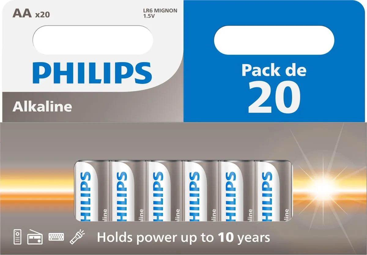 Philips AA-batterijen LR6