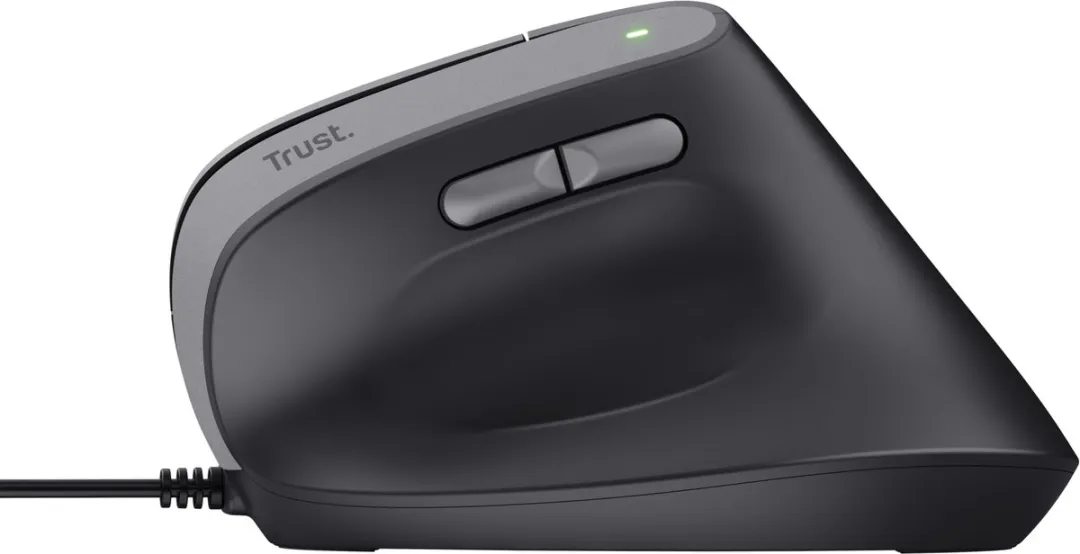 Trust Bayo V2 Verticale Ergonomische Muis - Zwart - afbeelding 6 van 6