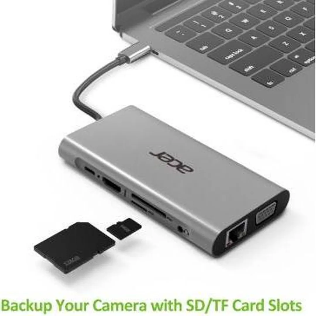 Acer 10-in-1 Laptop Dock HP.DSCAB.002 - Zilver