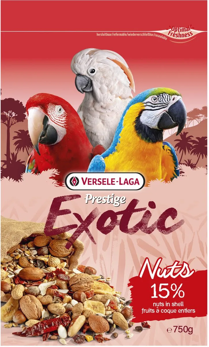 Versele-Laga Prestige Premium Papegaaien Exotic Nuts Mix 15kg