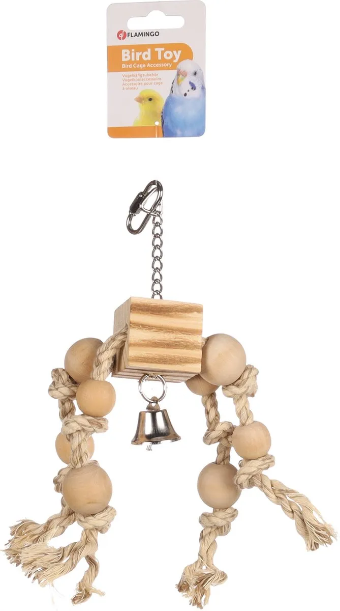 Flamingo Vogelspeelgoed BBQ Hanger 38x5x32cm Beige