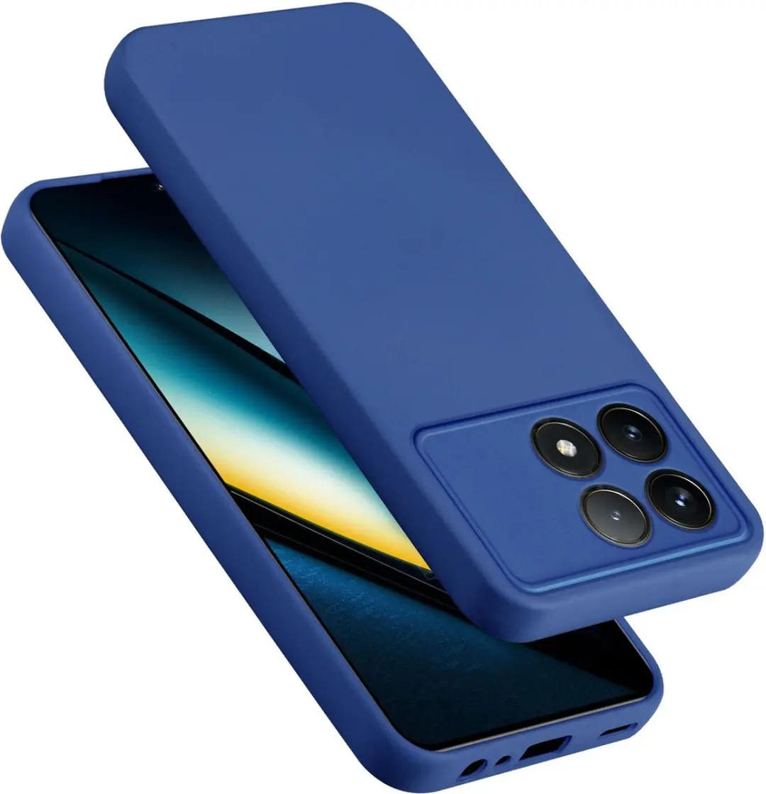 Cadorabo Hoesje geschikt voor Xiaomi Poco F6 Pro in LIQUID BLAUW