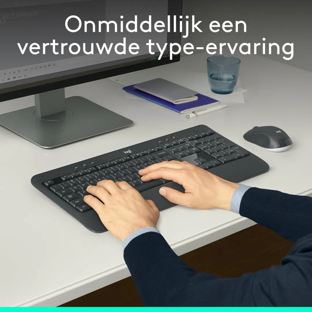 Logitech MK540 Draadloos Toetsenbord & Muis - Grijs