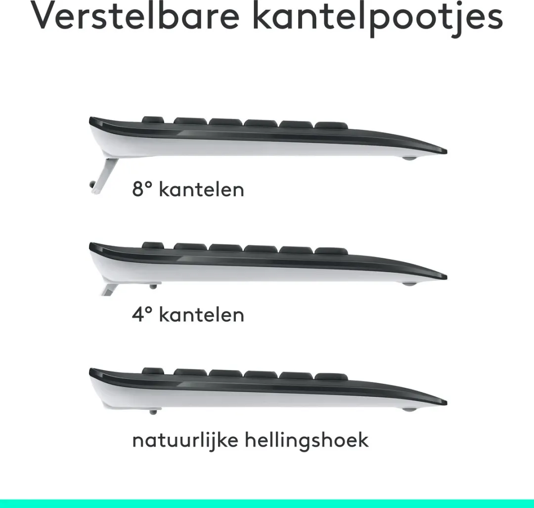 Logitech MK540 Draadloos Toetsenbord & Muis - Grijs - afbeelding 6 van 6
