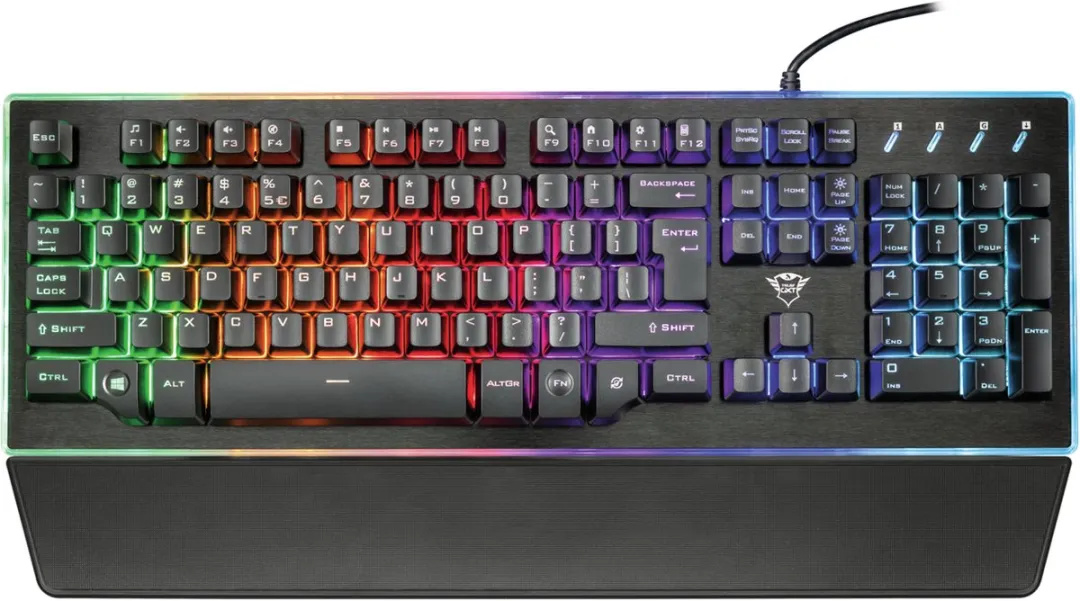 Trust GXT 860 Thura Gaming Toetsenbord - Scandinavisch - Zwart