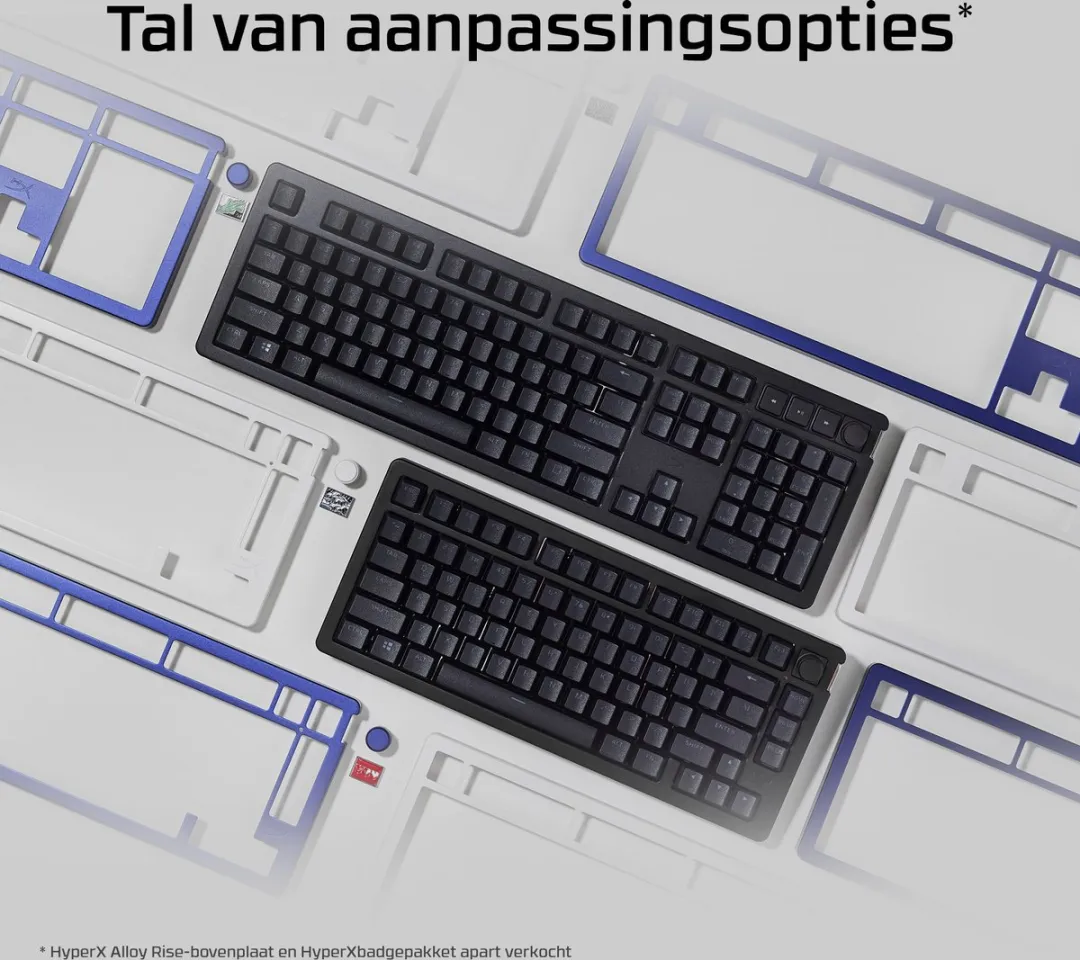 HyperX Alloy Rise 75 Mechanisch Gaming Toetsenbord - US QWERTY - Zwart
