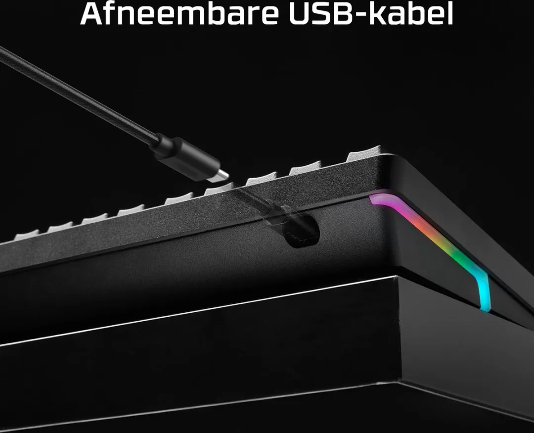 HyperX Alloy Rise 75 Mechanisch Gaming Toetsenbord - US QWERTY - Zwart