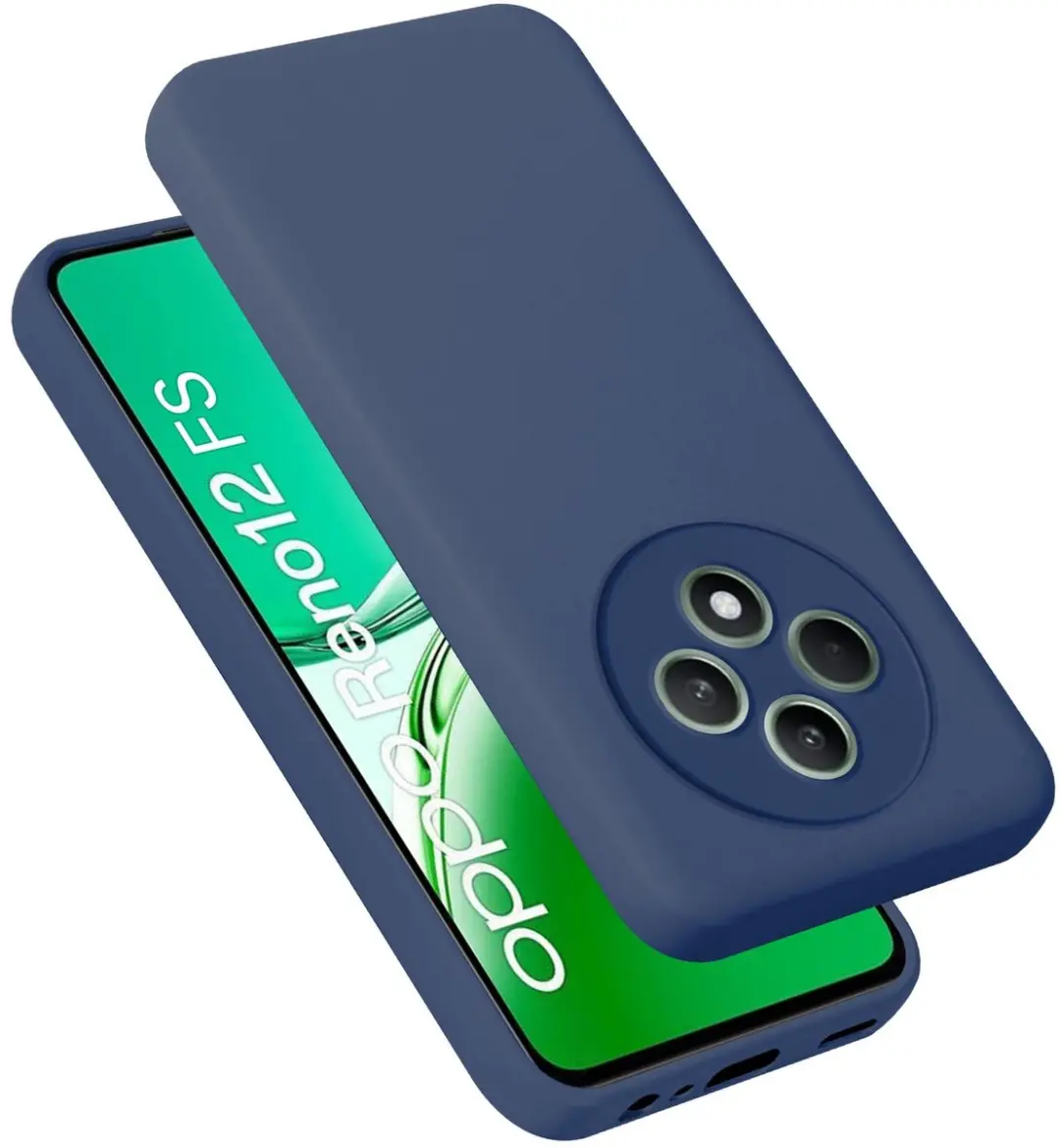 Cadorabo Hoesje geschikt voor Oppo Reno 12 FS in LIQUID BLAUW