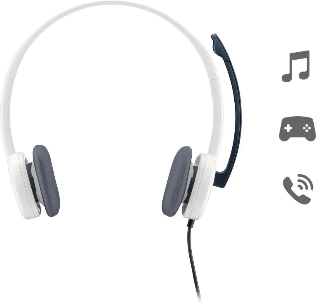 Logitech H150 Noise Cancelling Headset - Wit