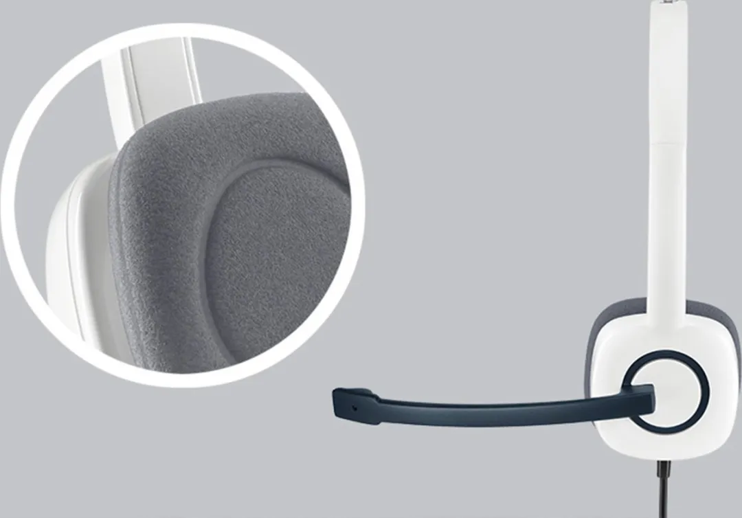 Logitech H150 Noise Cancelling Headset - Wit - afbeelding 6 van 6
