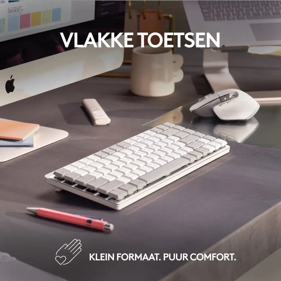 Logitech MX Mechanical Mini Toetsenbord Wit - QWERTY US
