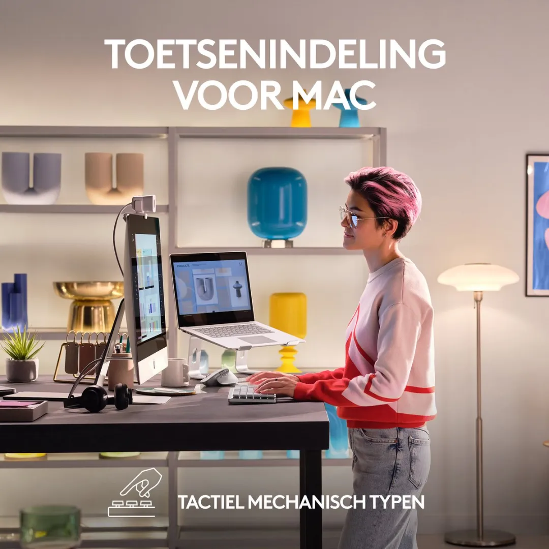 Logitech MX Mechanical Mini Toetsenbord Wit - QWERTY US