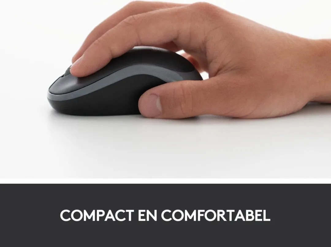 Logitech M185 Draadloze Muis - Blauw - afbeelding 6 van 6