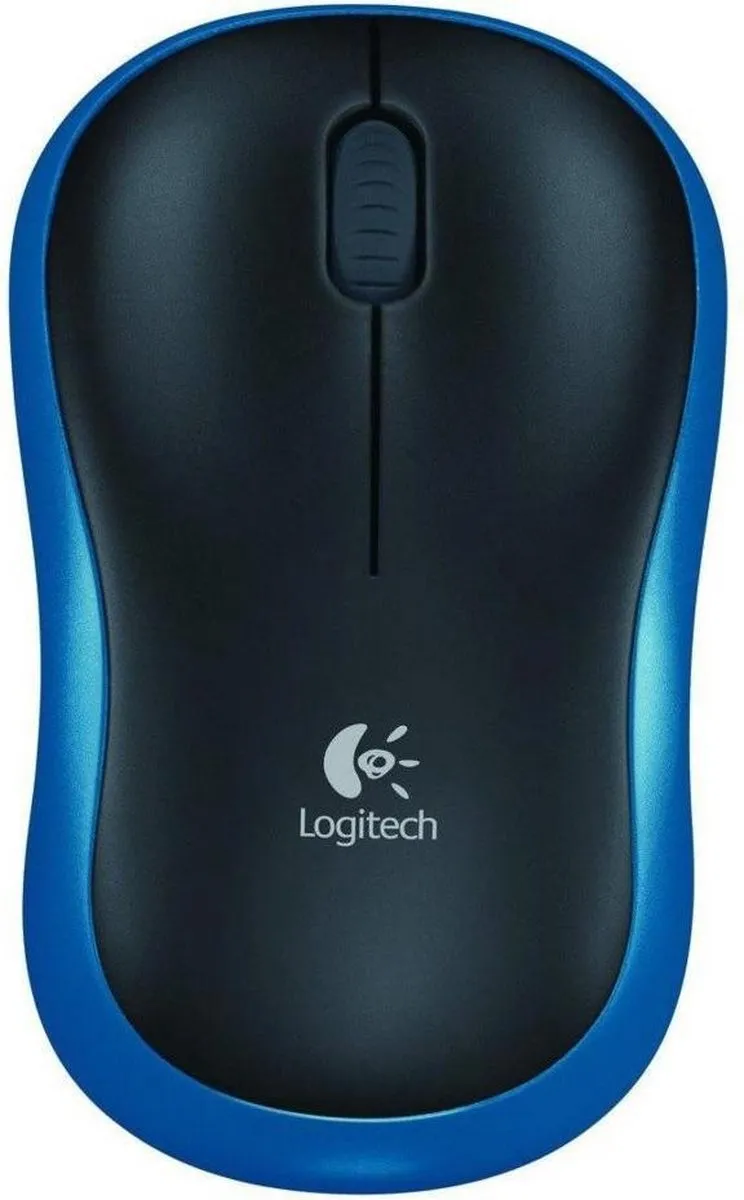 Logitech M185 Draadloze Muis - Blauw