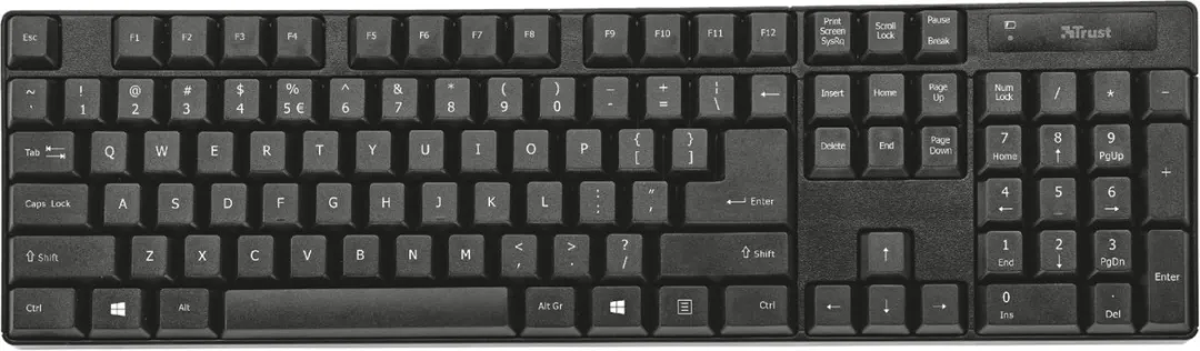 Trust Qoby 24103 Draadloos Toetsenbord & Muis - Frans Azerty - Zwart