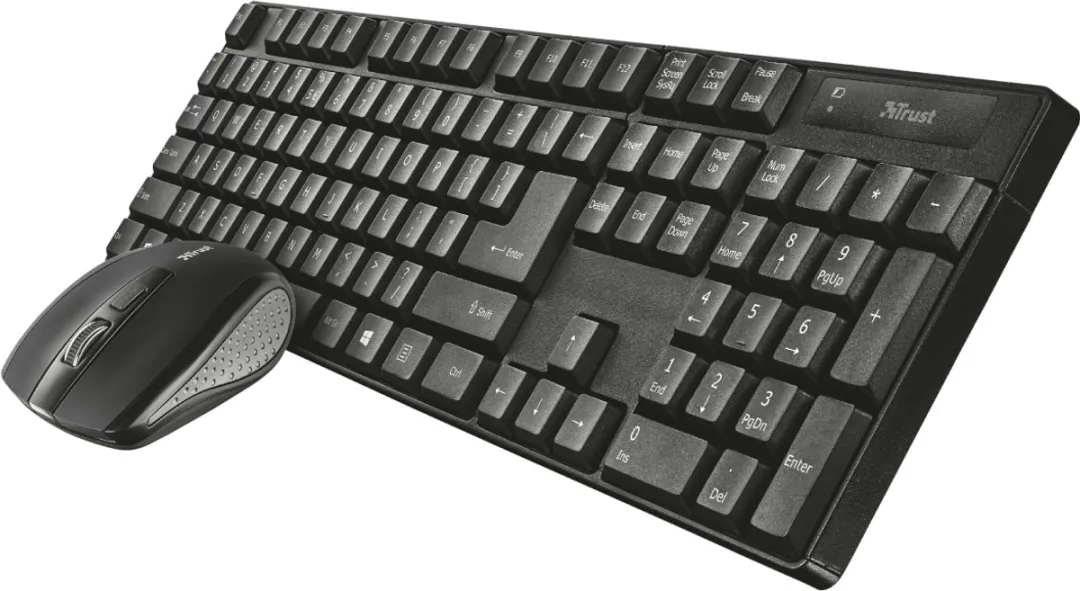 Trust Qoby 24103 Draadloos Toetsenbord & Muis - Frans Azerty - Zwart