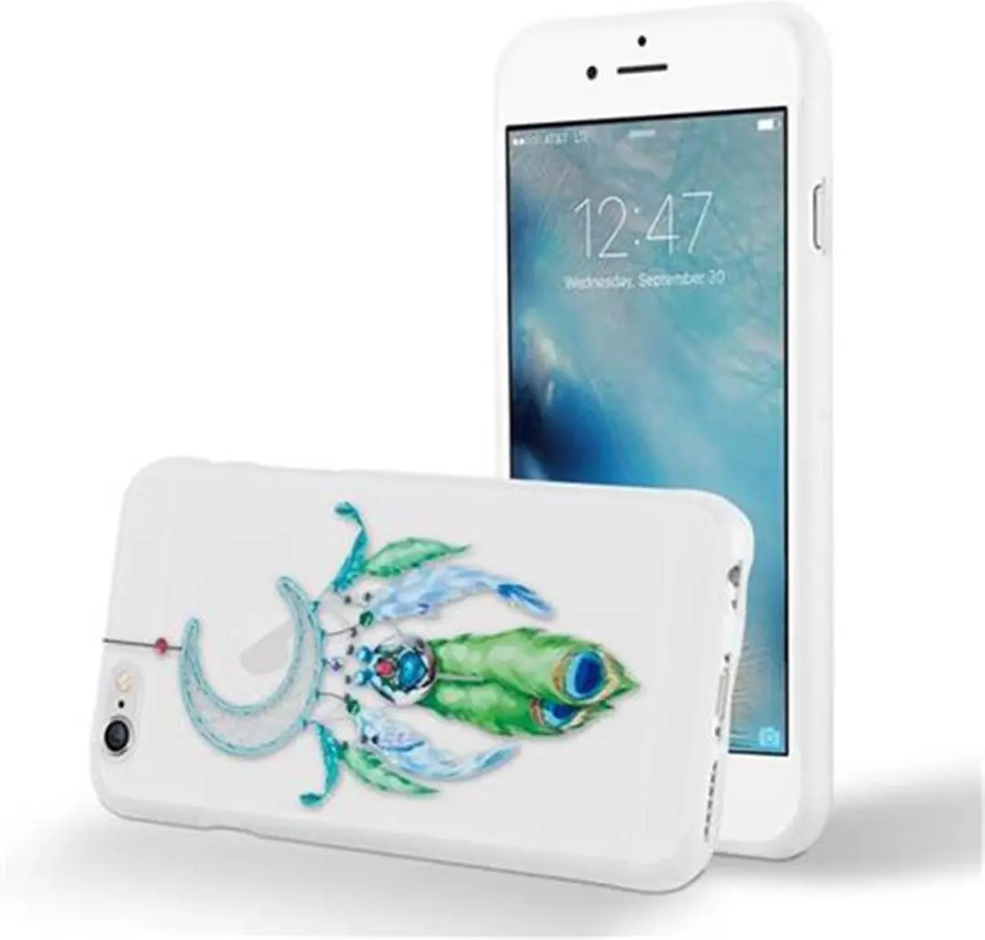 Cadorabo Hoesje geschikt voor Apple iPhone 6 / 6S met MAAN DROOMVANGER GROEN