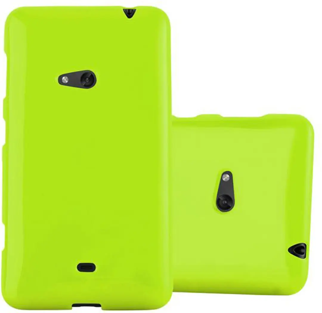 Cadorabo Hoesje geschikt voor Nokia Lumia 625 in JELLY GROEN