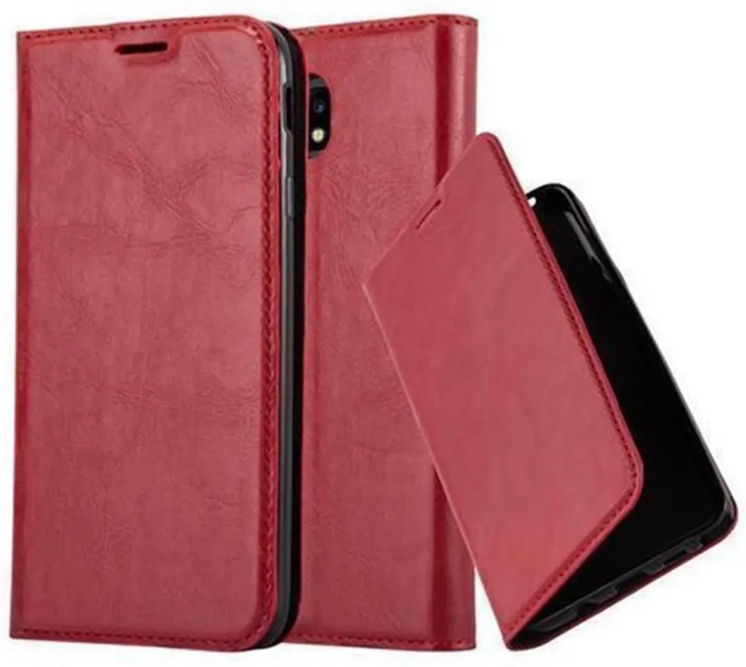 Cadorabo Hoesje geschikt voor Samsung Galaxy J7 2017 in APPEL ROOD