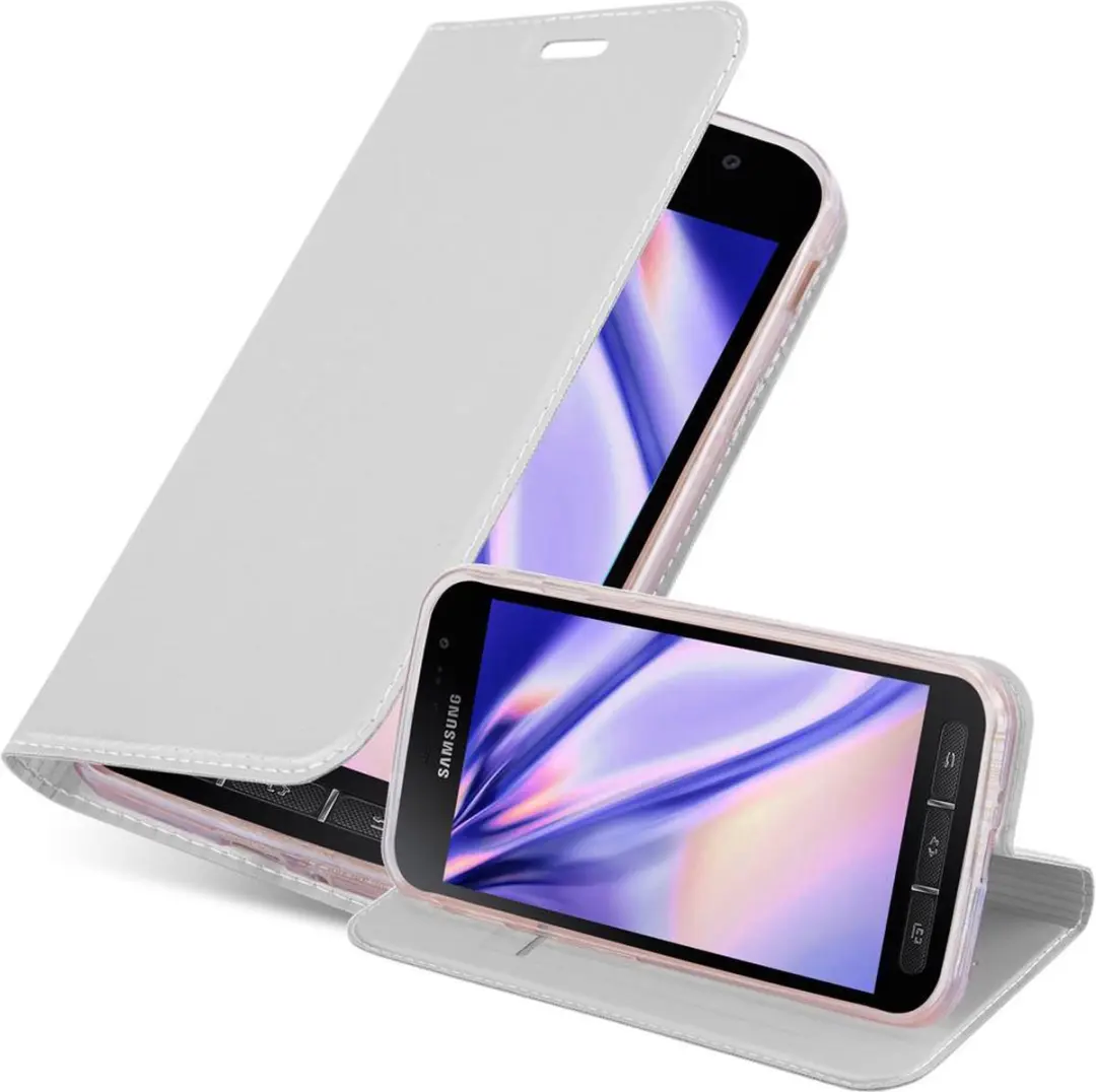 Cadorabo Hoesje geschikt voor Samsung Galaxy XCover 4 / XCover 4s in CLASSY ZILV