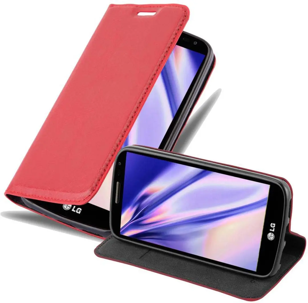 Cadorabo Hoesje geschikt voor LG G2 MINI in APPEL ROOD
