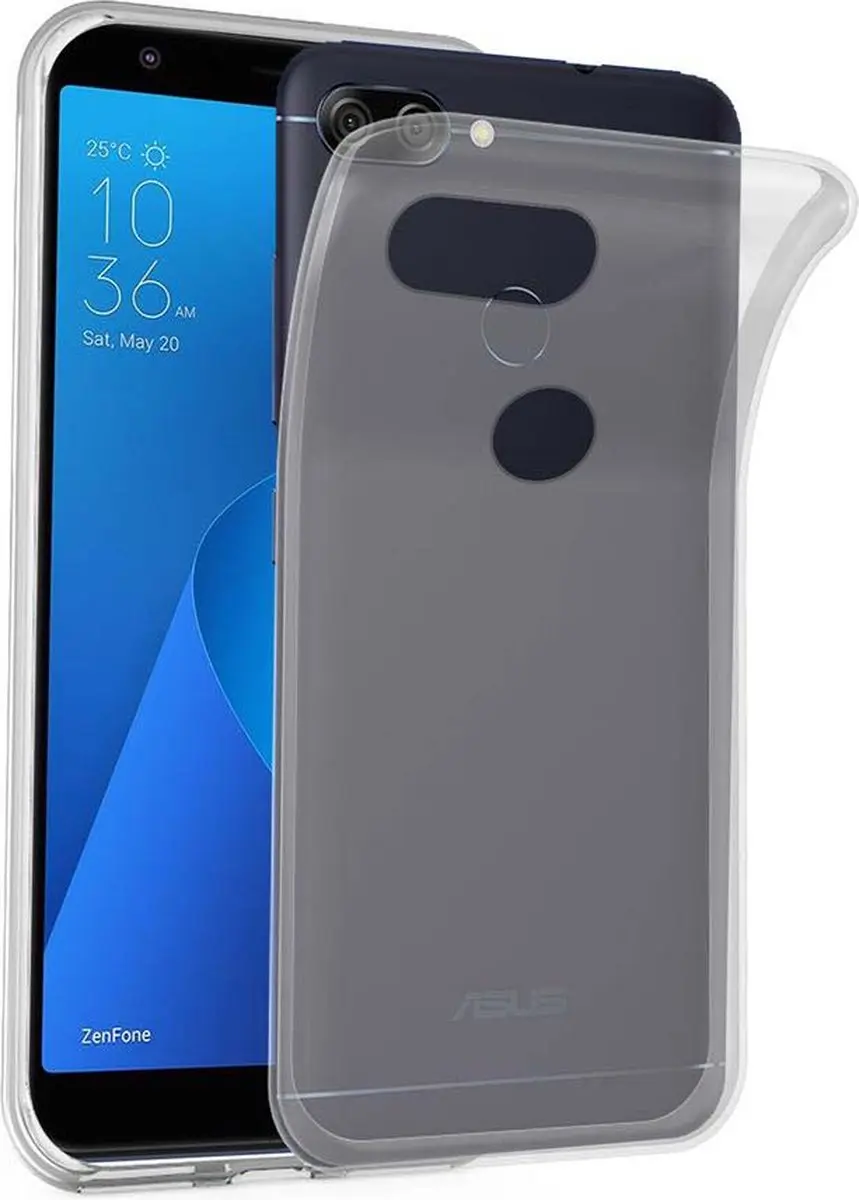 Cadorabo Hoesje geschikt voor Asus ZenFone MAX PLUS M1 in VOLLEDIG TRANSPARANT