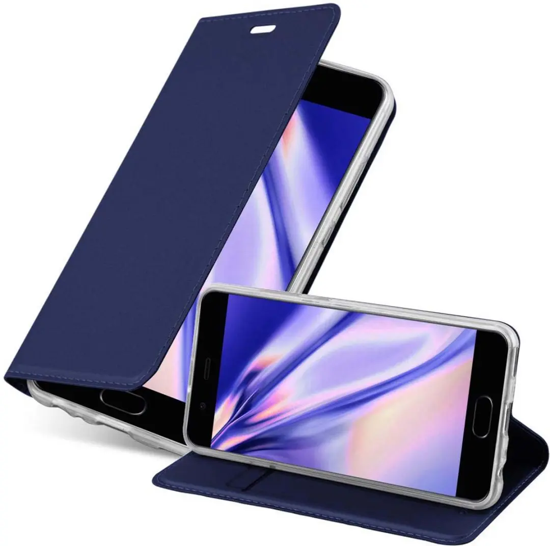 Cadorabo Hoesje geschikt voor Huawei P10 in CLASSY DONKER BLAUW