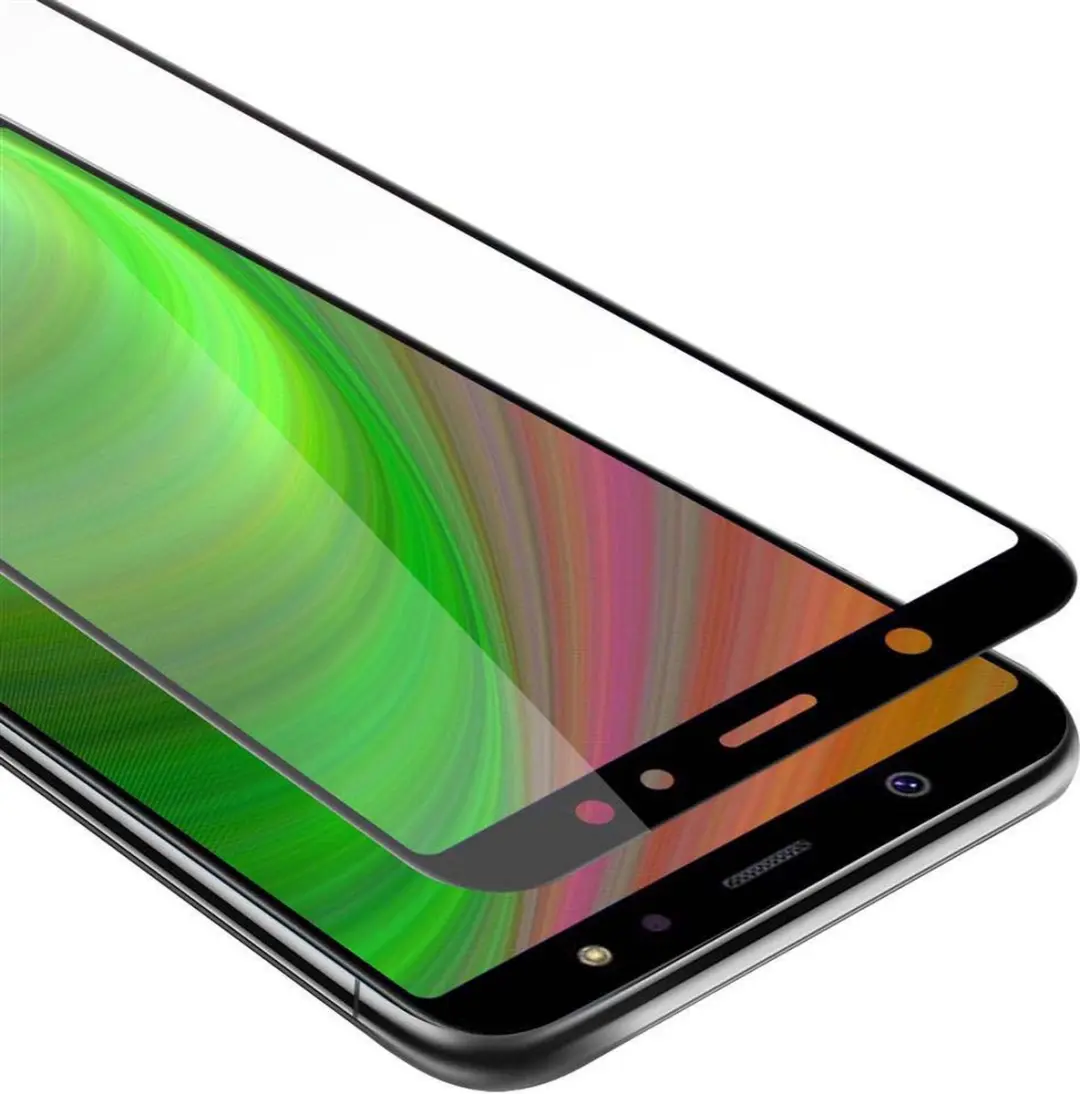 Cadorabo Screenprotector geschikt voor Samsung Galaxy A6 2018 Volledig scherm pa