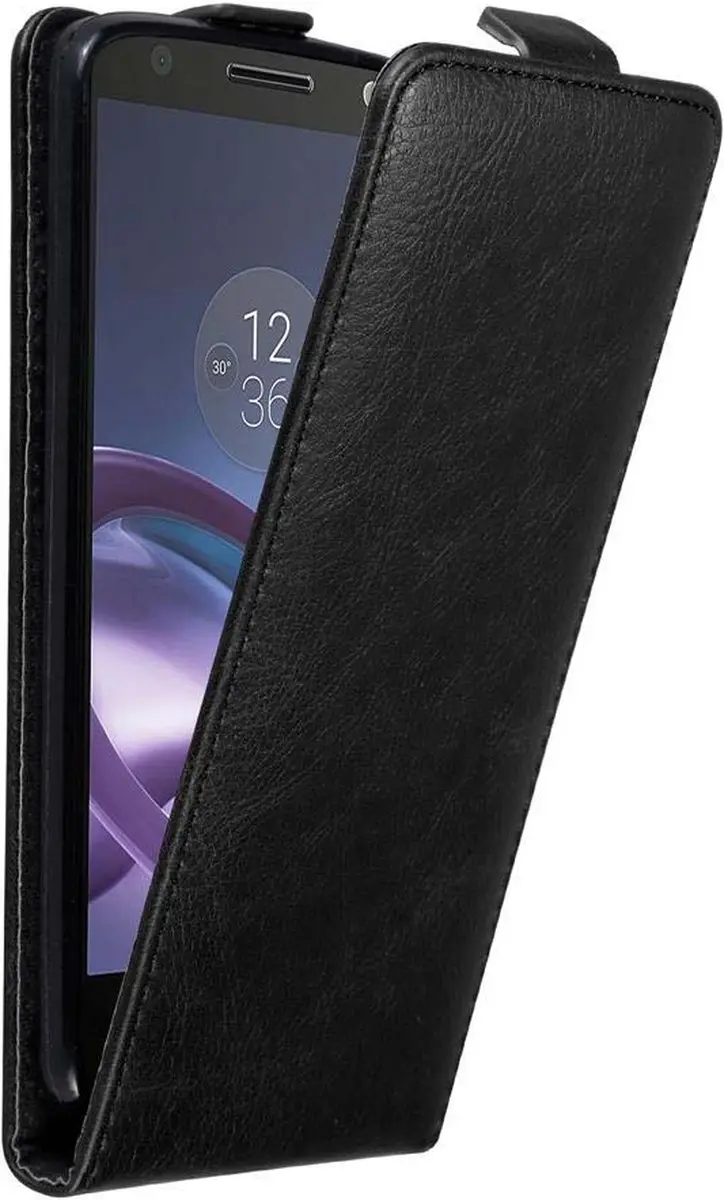 Cadorabo Hoesje geschikt voor Motorola MOTO Z in ZWARTE NACHT