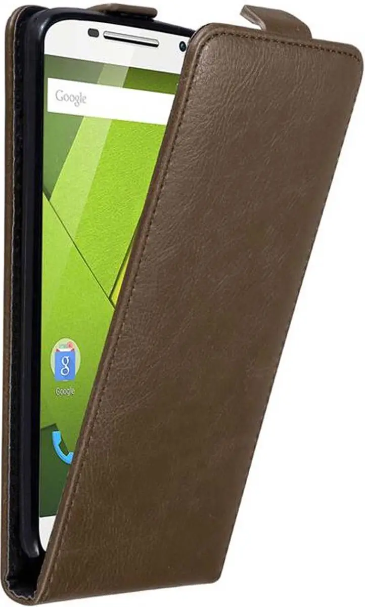 Cadorabo Hoesje geschikt voor Motorola MOTO X PLAY in KOFFIE BRUIN