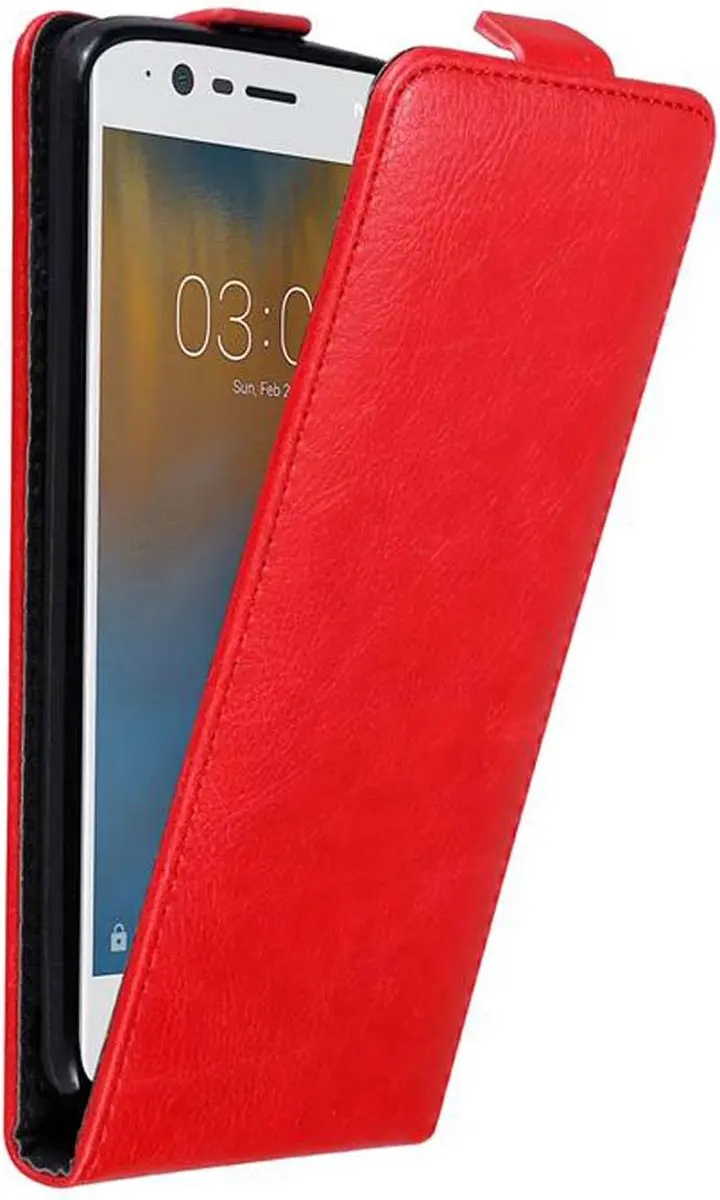 Cadorabo Hoesje geschikt voor Nokia 3 2017 in APPEL ROOD