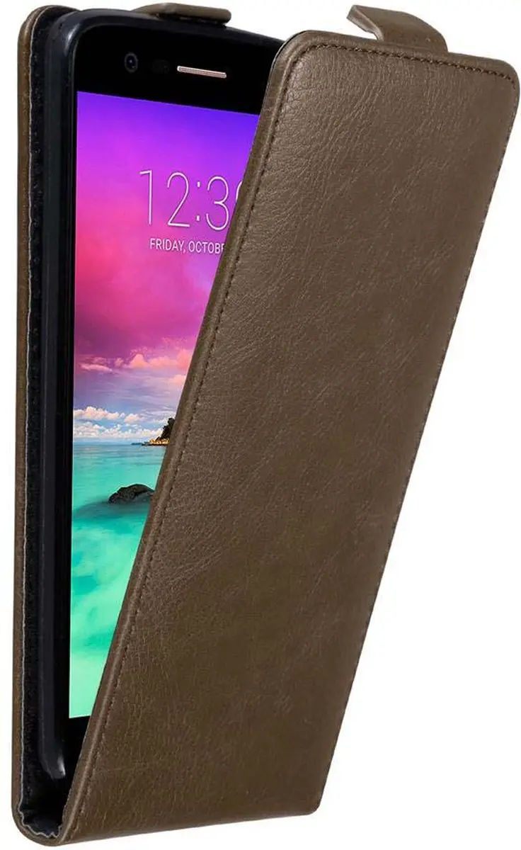 Cadorabo Hoesje geschikt voor LG K10 2017 in KOFFIE BRUIN