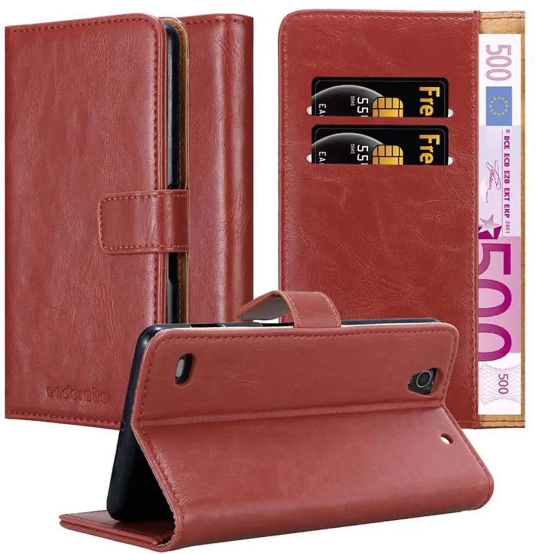 Cadorabo Hoesje geschikt voor Sony Xperia C4 in WIJN ROOD