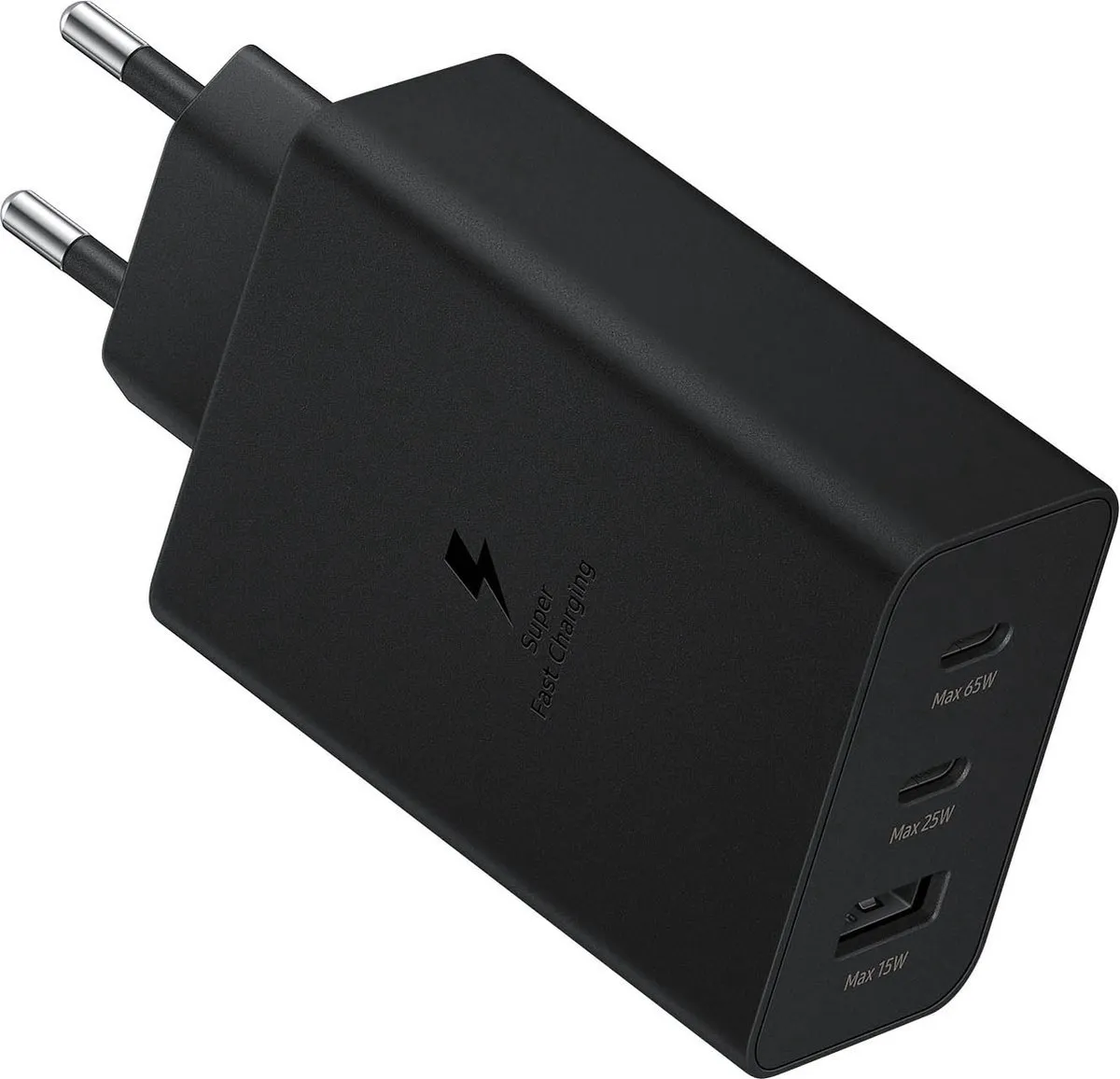 Samsung EP-T6530NBEGGB Power Adapter 65W - 3 Outputs - Zwart