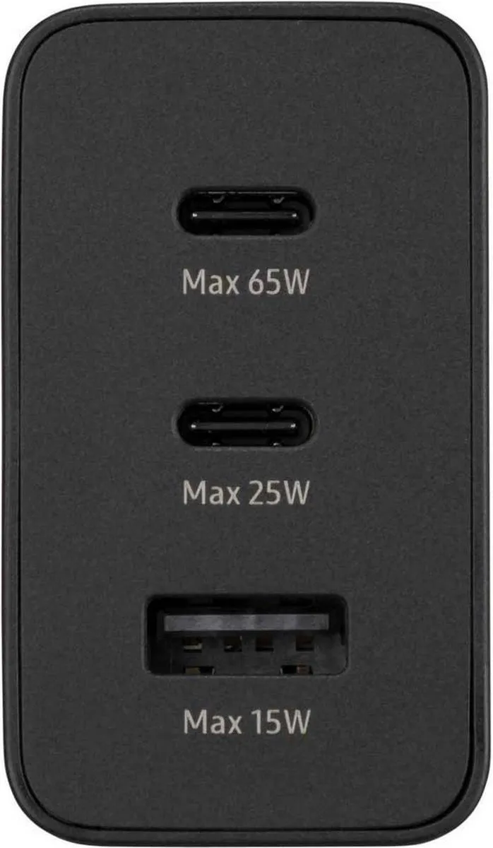 Samsung EP-T6530NBEGGB Power Adapter 65W - 3 Outputs - Zwart