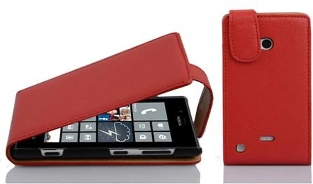 Cadorabo Hoesje geschikt voor Nokia Lumia 720 in INFERNO ROOD