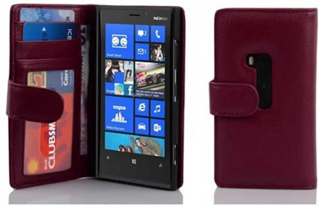 Cadorabo Hoesje geschikt voor Nokia Lumia 920 in BORDEAUX PAARS