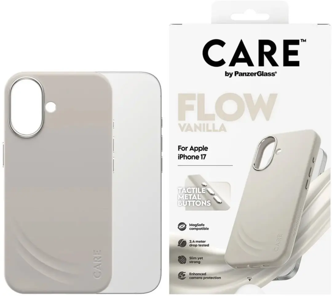 PanzerGlass Feature Flow Hoesje iPhone 17 MagSafe - Beige - afbeelding 6 van 6