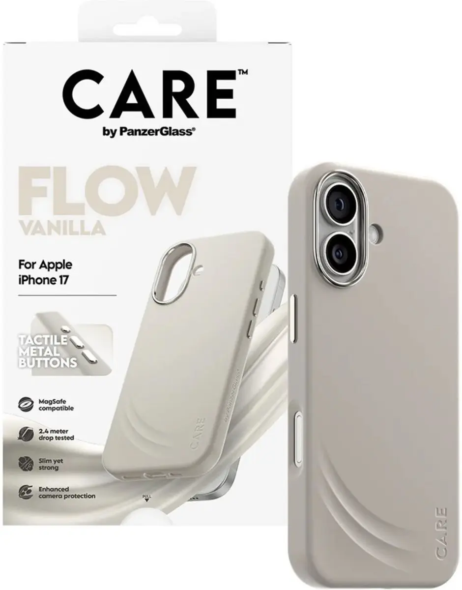 PanzerGlass Feature Flow Hoesje iPhone 17 MagSafe - Beige - afbeelding 5 van 6