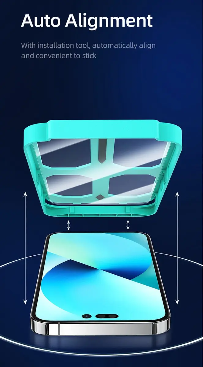 USAMS Full Screen HD Screenprotector iPhone 14 Pro - afbeelding 5 van 6