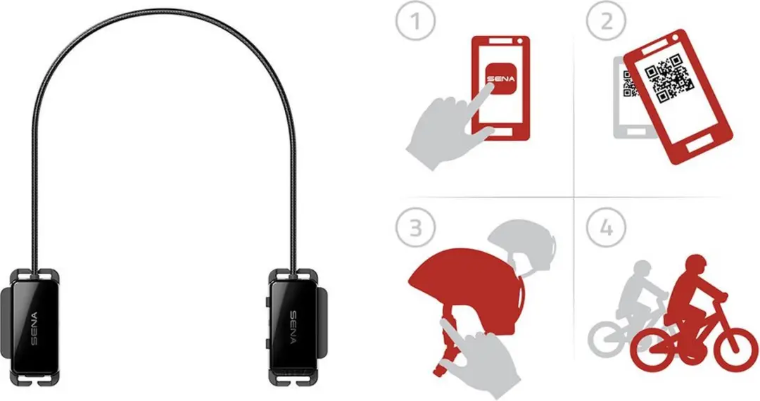 Sena Pi Fietsintercom - Zwart - afbeelding 6 van 6