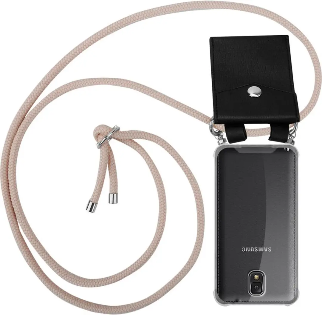 Cadorabo Hoesje geschikt voor Samsung Galaxy NOTE 3 in PEARLY ROSE GOUD