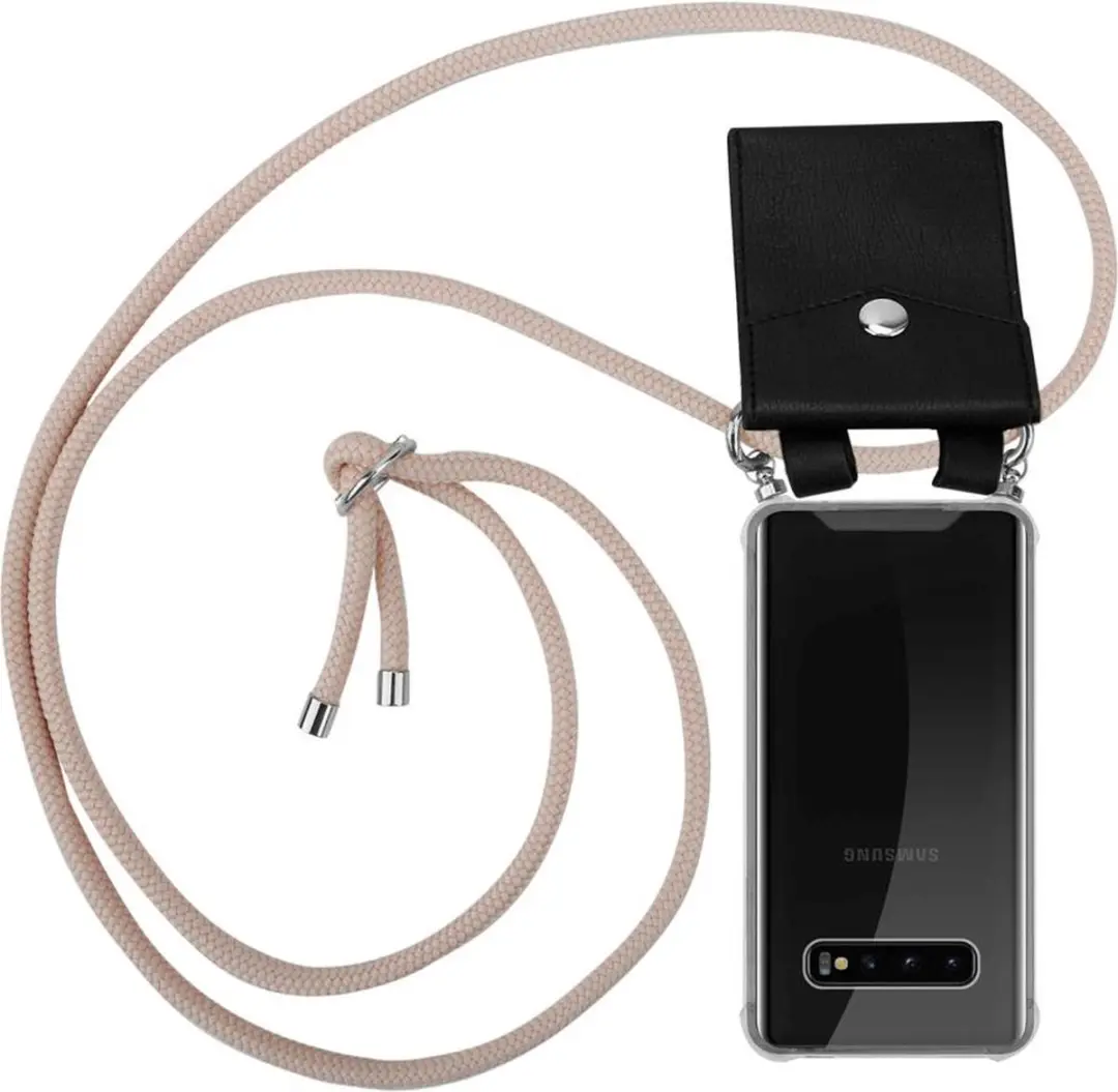 Cadorabo Hoesje geschikt voor Samsung Galaxy S10 4G in PEARLY ROSE GOUD