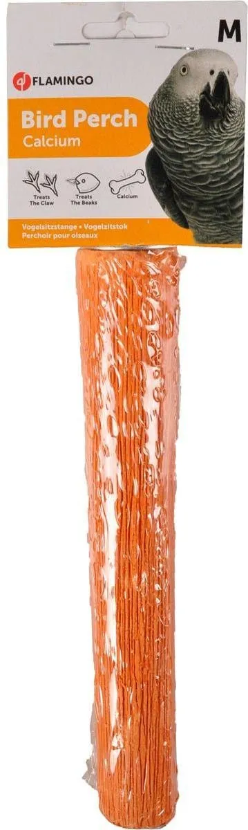 Flamingo Vogelzitstok Calcium Oranje M