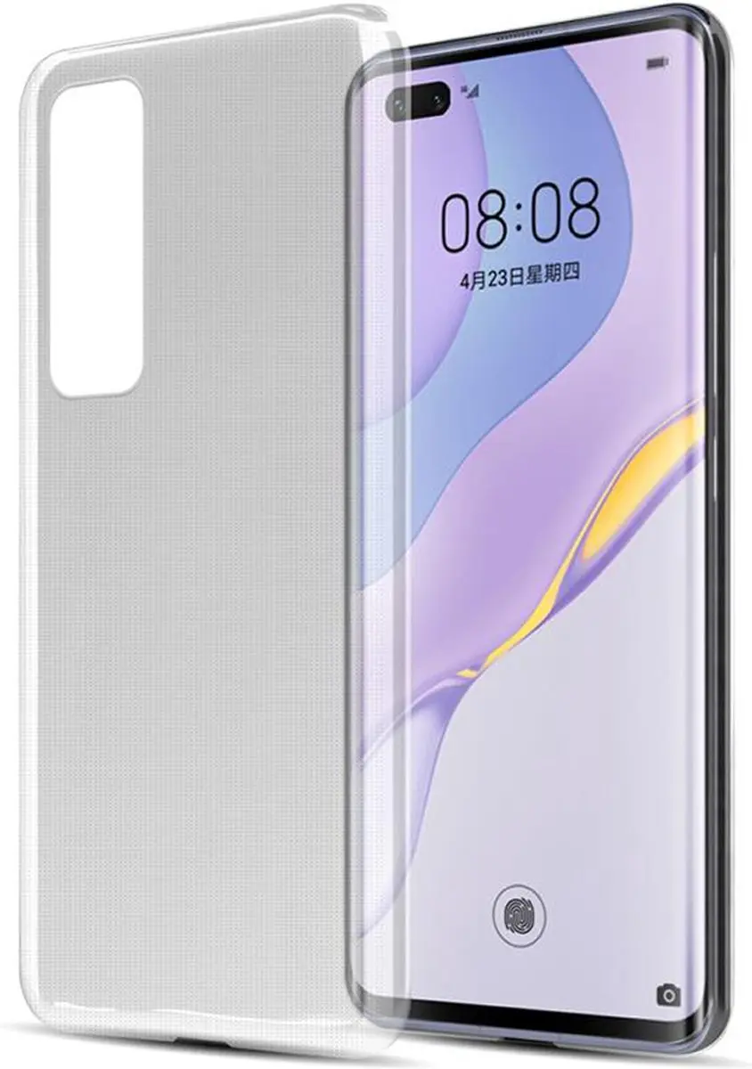 Cadorabo Hoesje geschikt voor Huawei NOVA 7 PRO 5G in VOLLEDIG TRANSPARANT