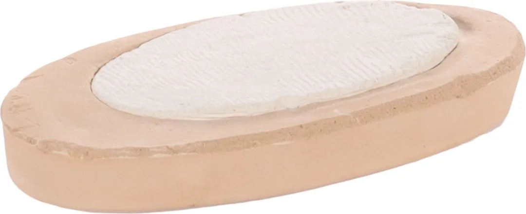Flamingo Sepia Schelp Vogelaccessoire 12cm