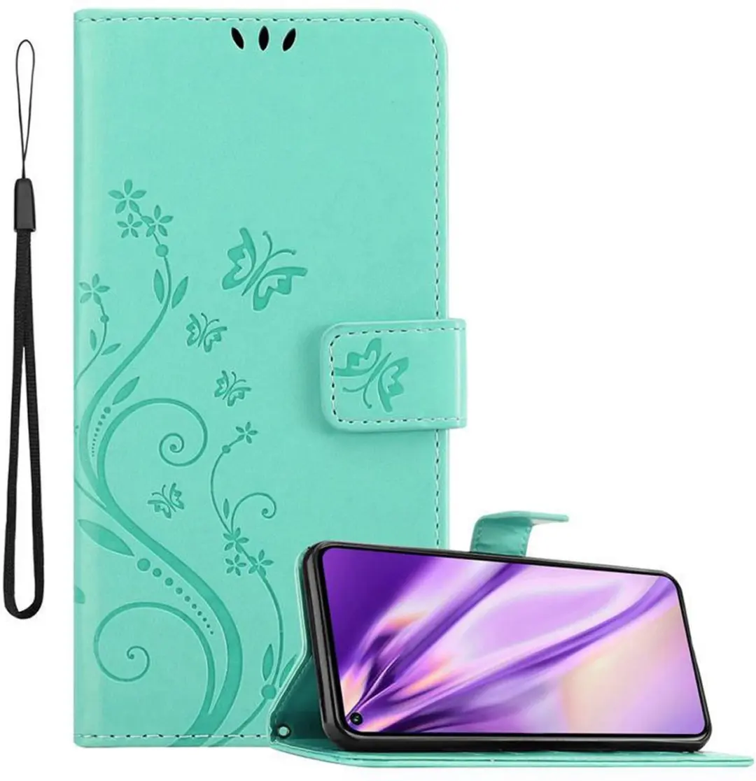 Cadorabo Hoesje geschikt voor Honor 20 PRO in BLOEMEN TURKOOIS