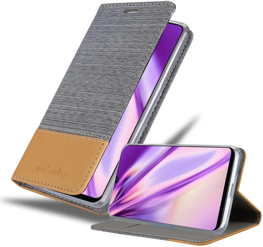 Cadorabo Hoesje geschikt voor Samsung Galaxy A42 4G in LICHTGRIJS BRUIN