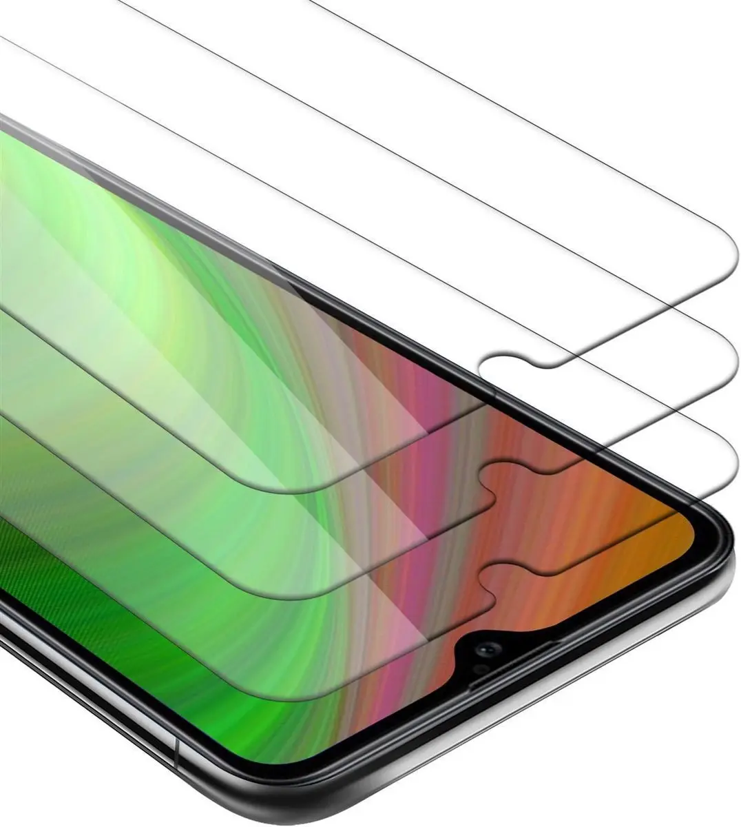 Cadorabo 3x Screenprotector geschikt voor Motorola MOTO G8 POWER LITE