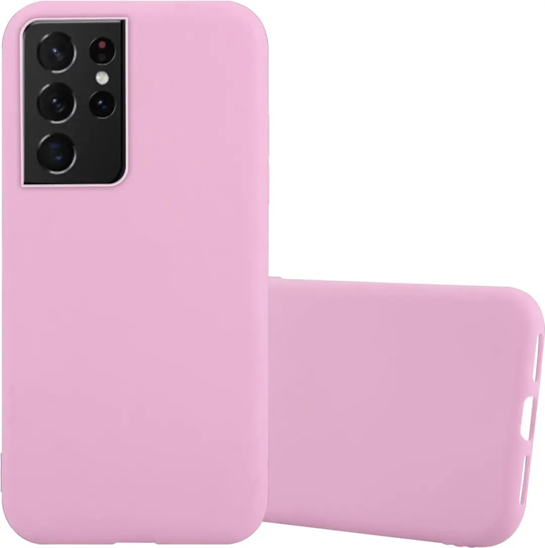 Cadorabo Hoesje geschikt voor Samsung Galaxy S21 ULTRA in CANDY ROZE